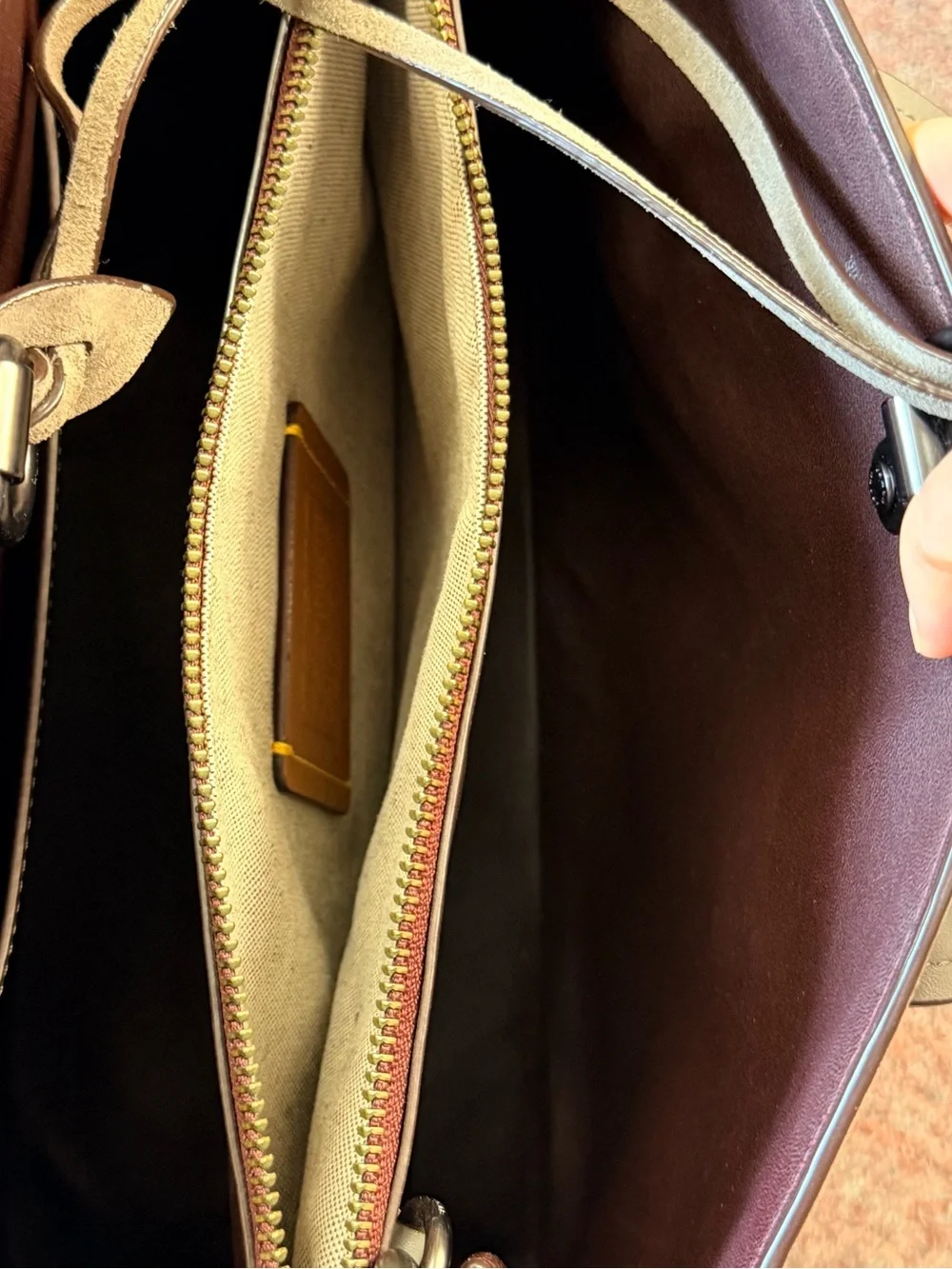 Coach 1941 Cooper Carryall Gray Suede Tote and Crossbody Strap
